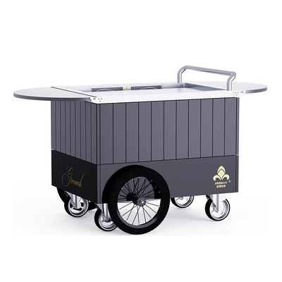 Качество  black Mobile Teppanyaki Grill  Durable for over 20 years Food grade board Hibachi Grill Table фабрика