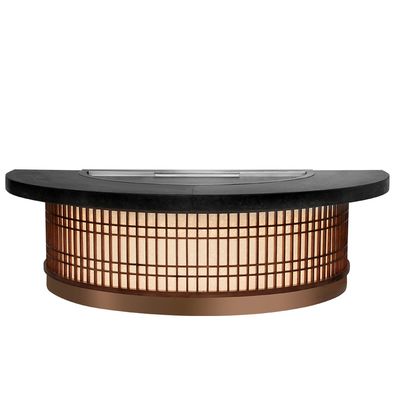 Купить Semi-Circular Teppanyaki Grill Table 1300x1000x800mm 8000W Производство в сети