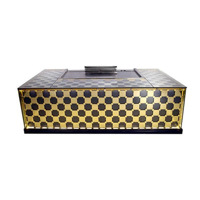 Купить 1.6m 8KW Gas Teppanyaki Grill Table with 8 Seats and Lower Exhaust for Commercial Use Производство в сети