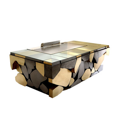 Купить Stainless Steel 304 Teppanyaki Grill Table with 8 Seats and Customized 20mm Thick Food-Grade Special Alloy Steel Производство в сети