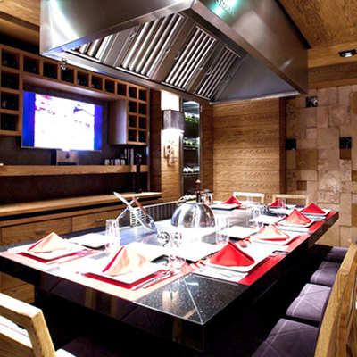 Стол для гриля из нержавеющей стали Teppanyaki с электрической трубой и индукционным отоплением