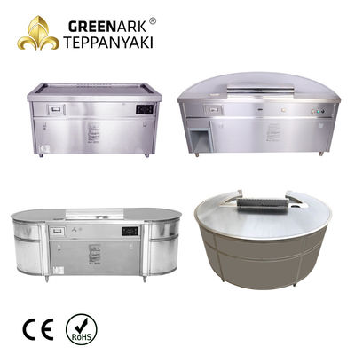 Подгонянная таблица гриля Hibachi теппаньяки прямоугольника, плита Griddle гриля газа