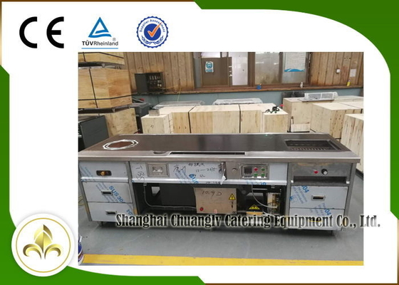 Барбекю плиты супа прямоугольника таблицы гриля теппаньяки Eletromagnetic Multi функциональное