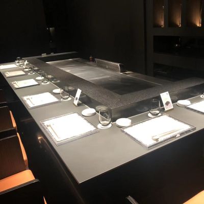 Commercial Stainless Steel Teppanyaki Grill Table with 2400x850x800mm Size 500*400mm Cooking Area and 380V/220V Voltage