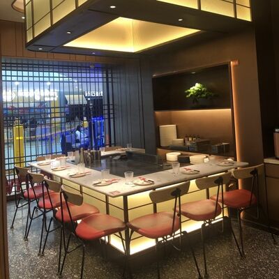 48 дюймовый японский семейный стол для ресторана