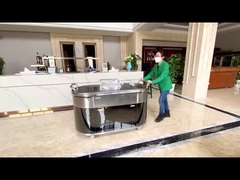 Овальный мобильный стол для гриля Teppanyaki
